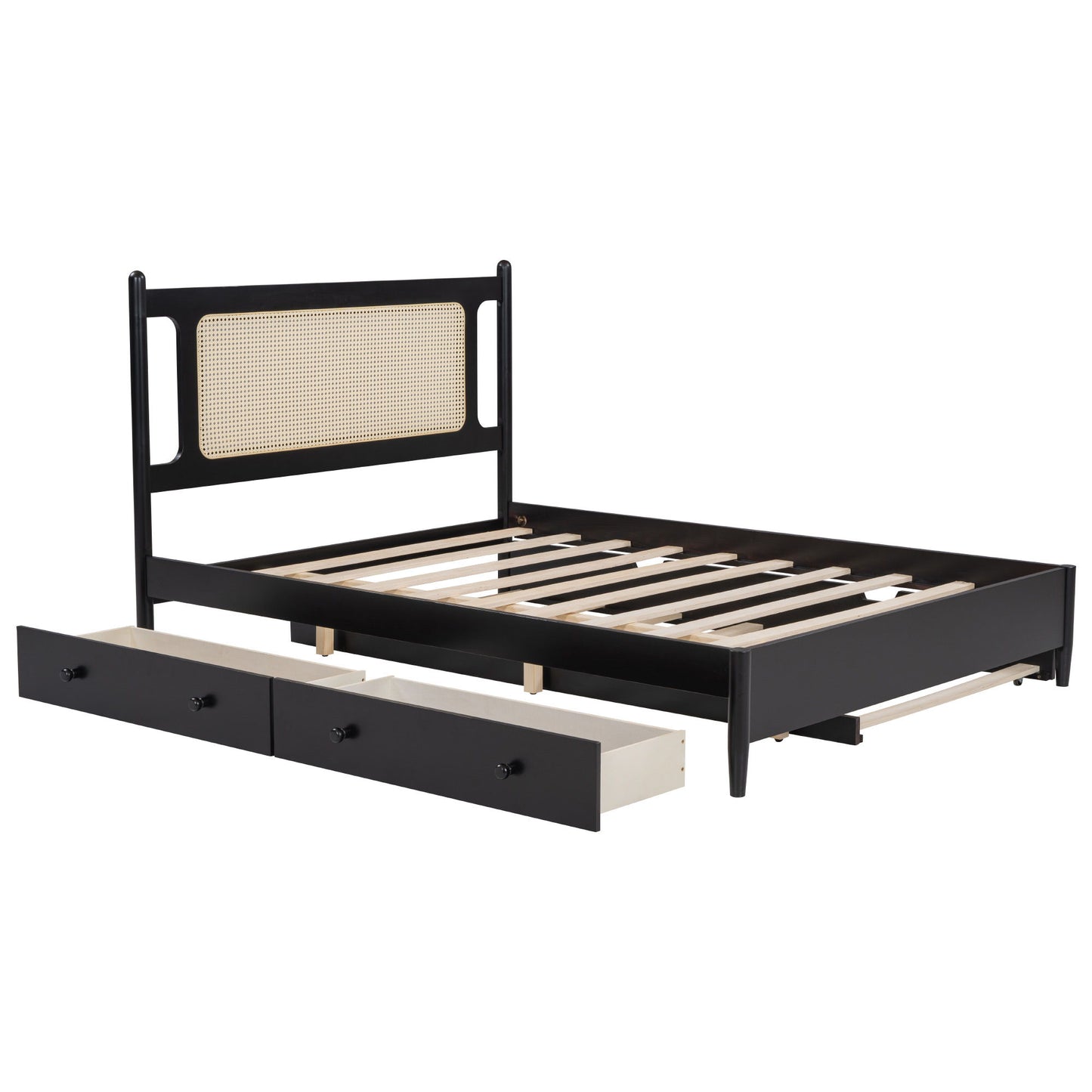 Platform Bed With 2 Big Drawers & Trundle - The Sleep Loft - Online Mattress Showroom NYC