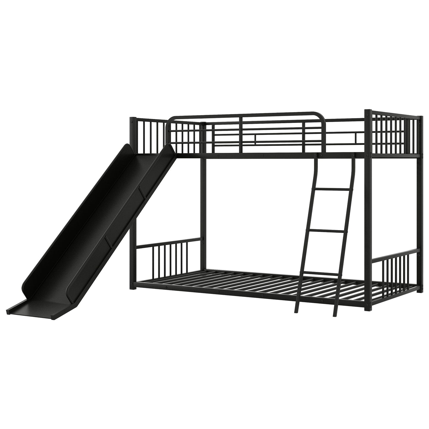 Metal Bunk Bed With Slide, Durable Steel Frame - The Sleep Loft - Online Mattress Showroom NYC