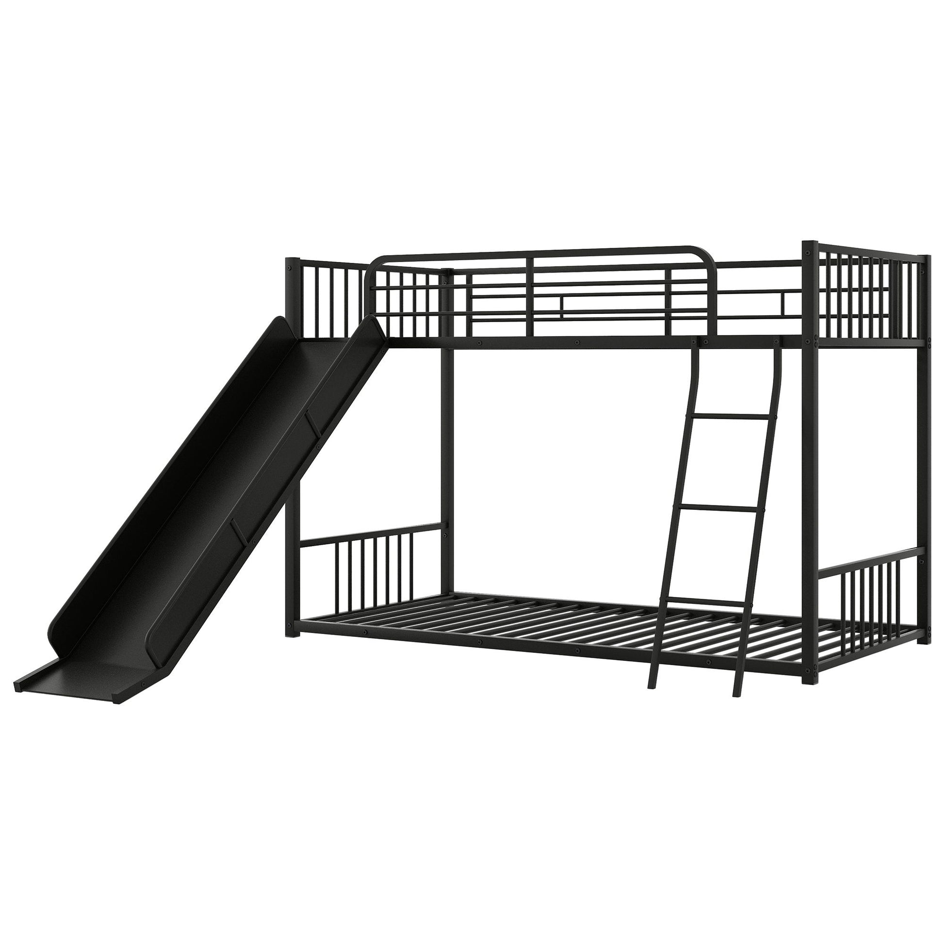 Metal Bunk Bed With Slide, Durable Steel Frame - The Sleep Loft - Online Mattress Showroom NYC