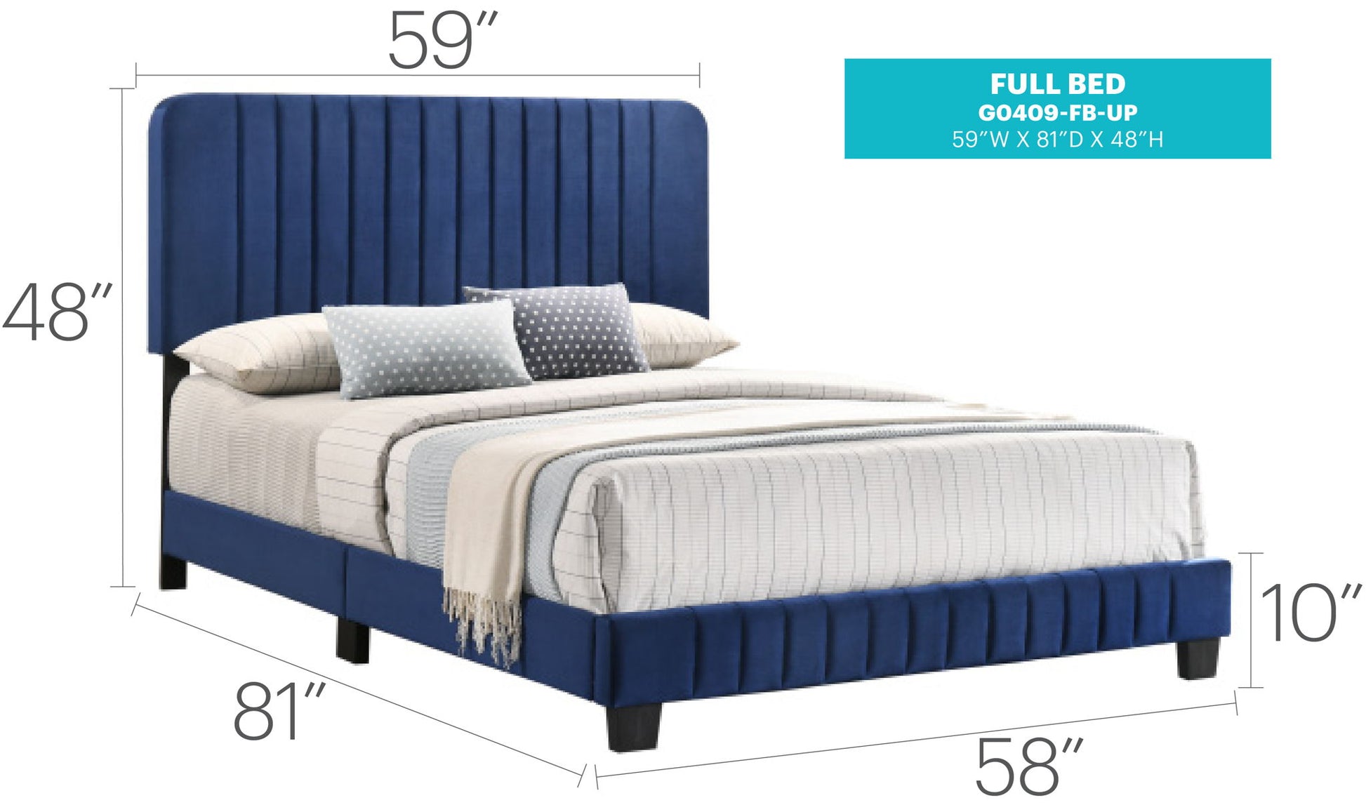 Channel Tufted Bed - The Sleep Loft - Online Mattress Showroom NYC