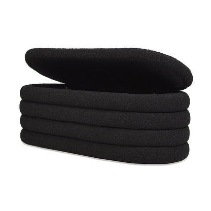 Fuji - Upholstered Oval Storage Bench - The Sleep Loft - Online Mattress Showroom NYC