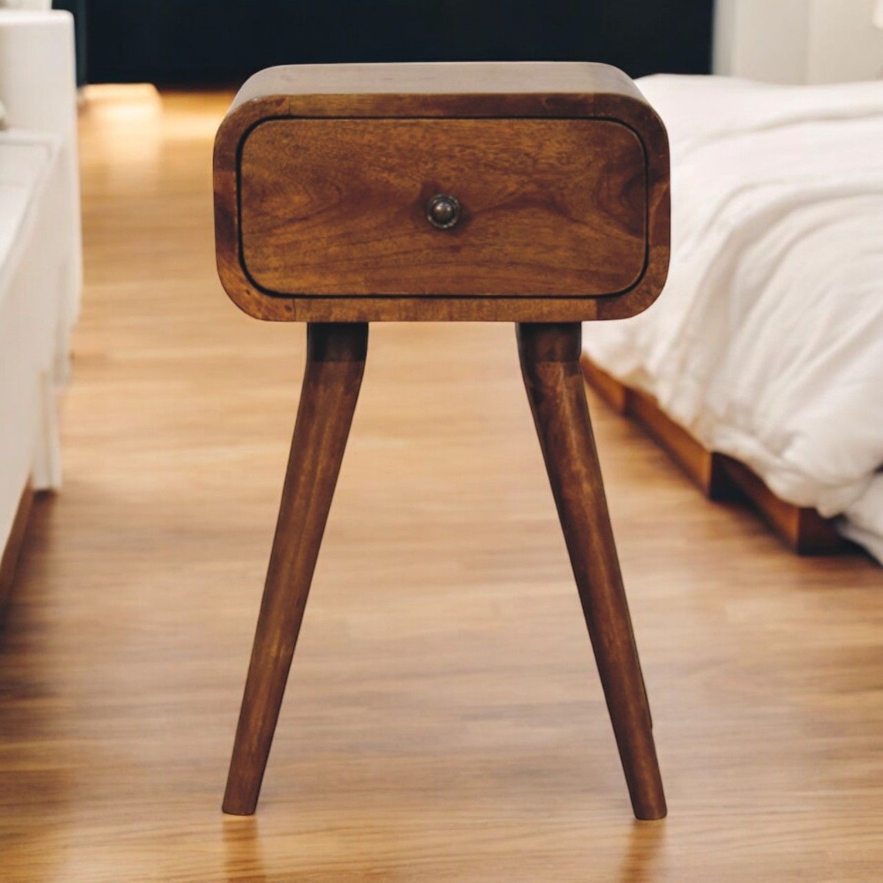 Avora - Nightstand With 1 Drawer - The Sleep Loft - Online Mattress Showroom NYC