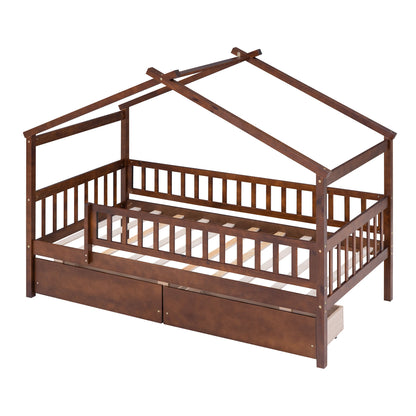 House Bed With 2 Drawers - The Sleep Loft - Online Mattress Showroom NYC