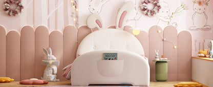 Upholstered Rabbit-Shape Princess Bed With Headboard And Footboard - The Sleep Loft - Online Mattress Showroom NYC