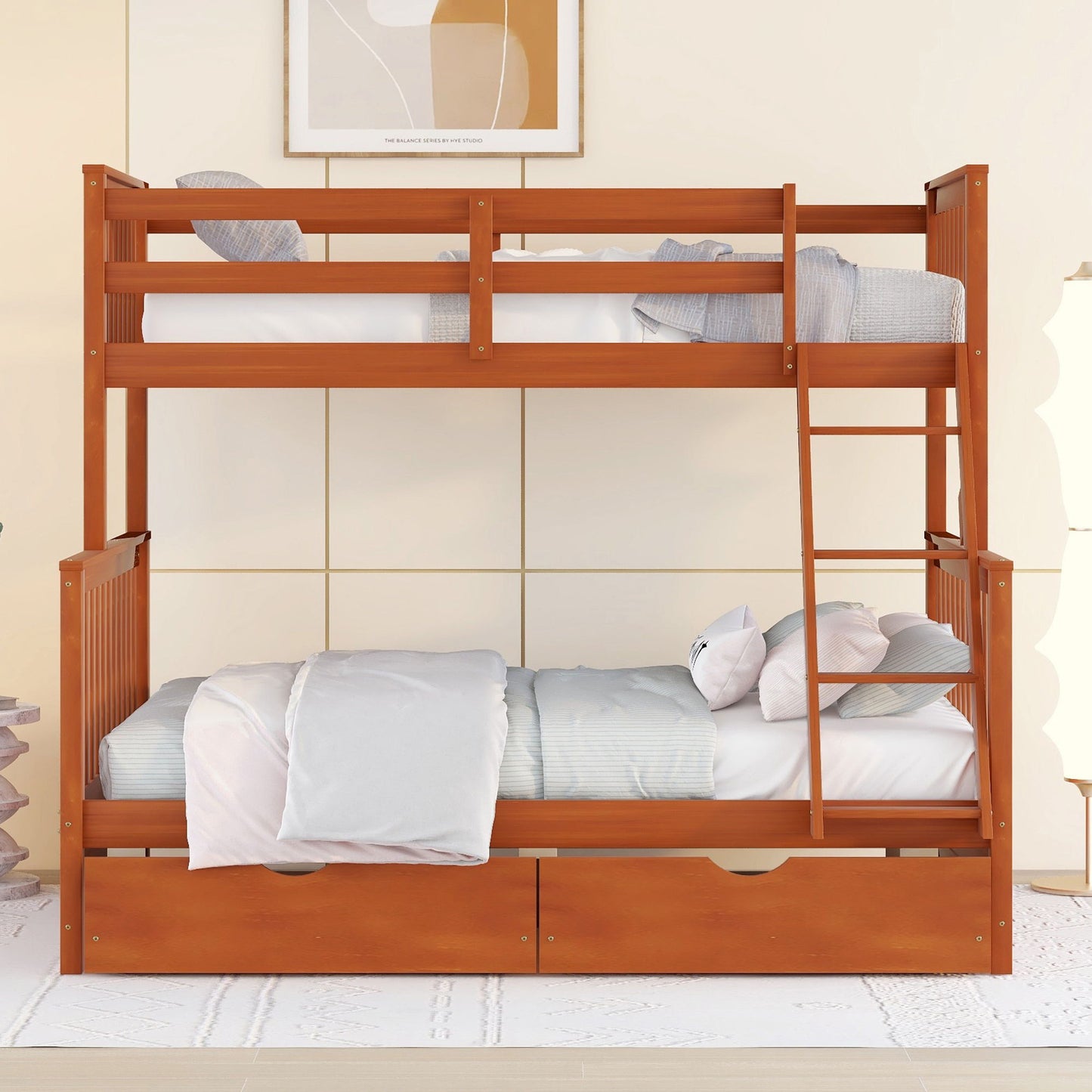 Bunk Bed With Ladders And 2 Storage Drawers - The Sleep Loft - Online Mattress Showroom NYC