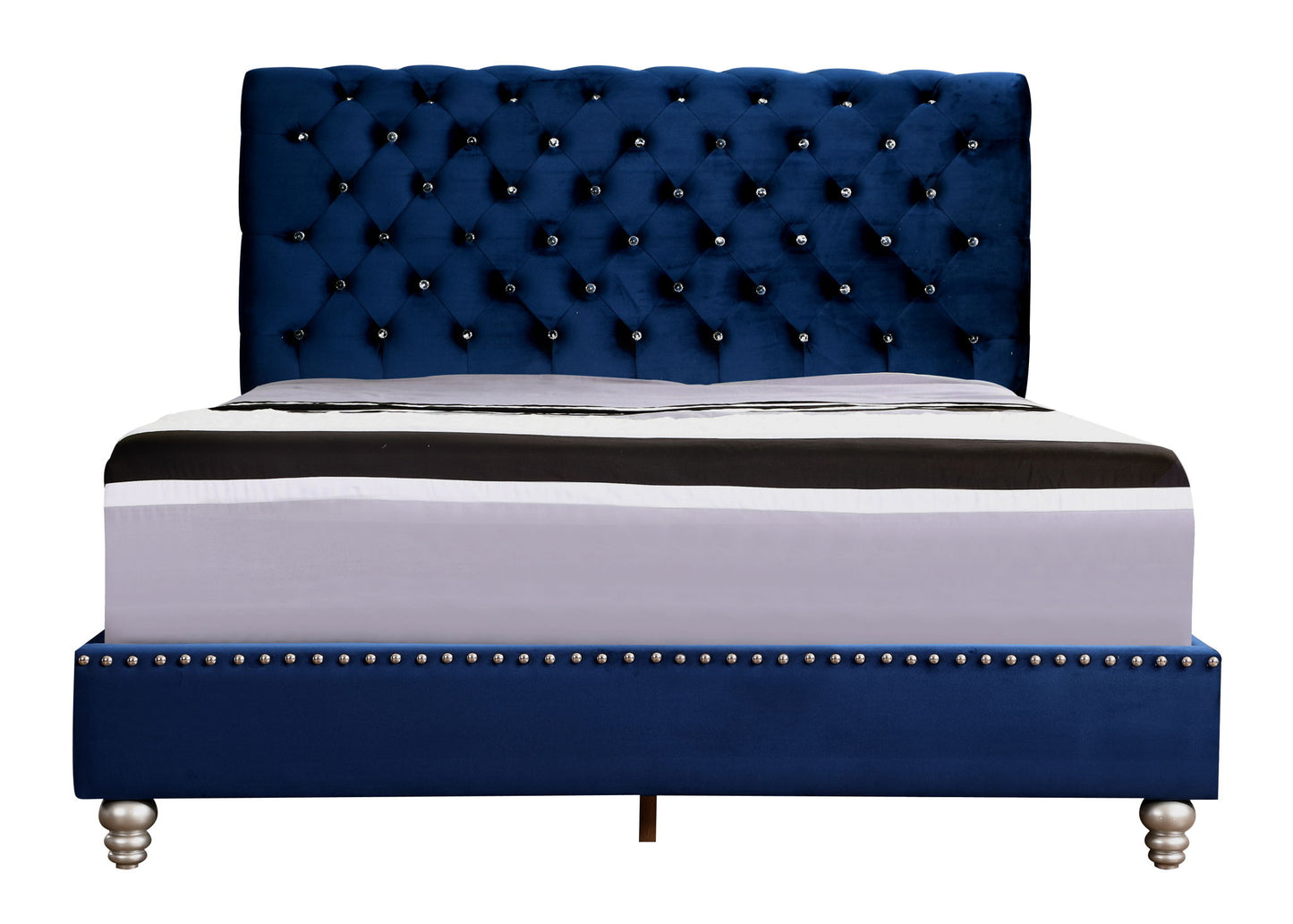 Elegant Transitional Upholstered Bed - The Sleep Loft - Online Mattress Showroom NYC