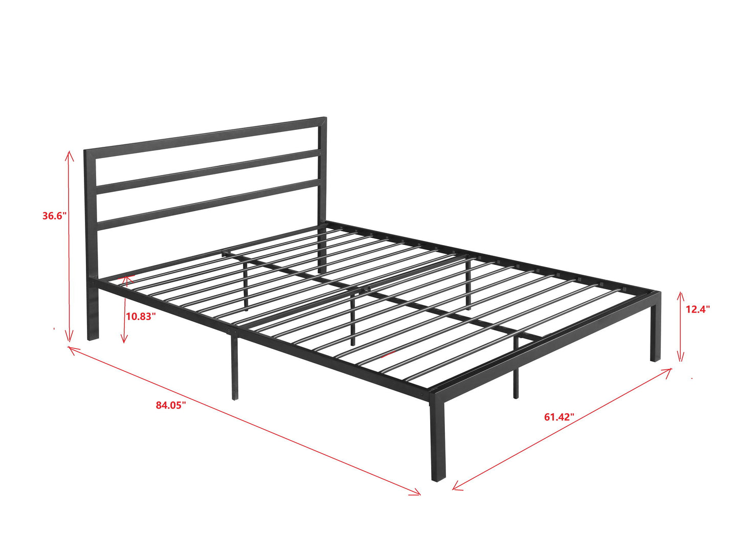 Metal Bed Frame With Headboard - The Sleep Loft - Online Mattress Showroom NYC