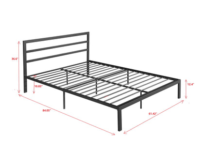 Metal Bed Frame With Headboard - The Sleep Loft - Online Mattress Showroom NYC