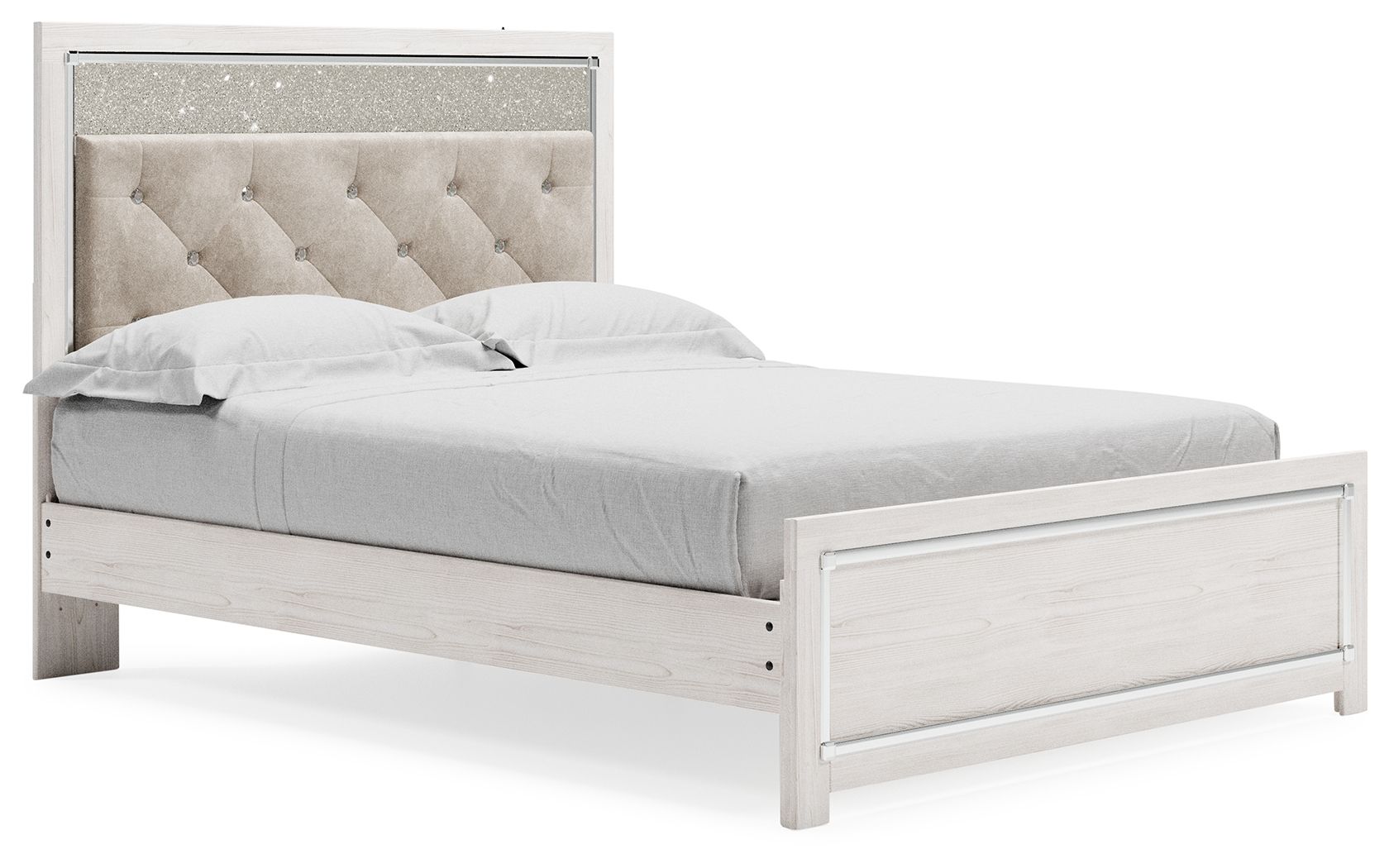 Altyra - Queen Panel Bed With Roll Slats - White - The Sleep Loft - Online Mattress Showroom NYC