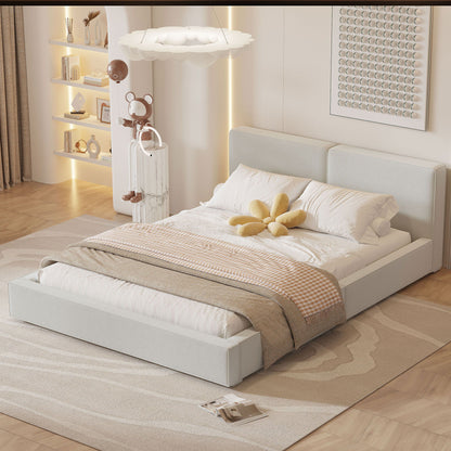 Upholstered Platform Bed, Grounded Bed With Solid Frame - The Sleep Loft - Online Mattress Showroom NYC