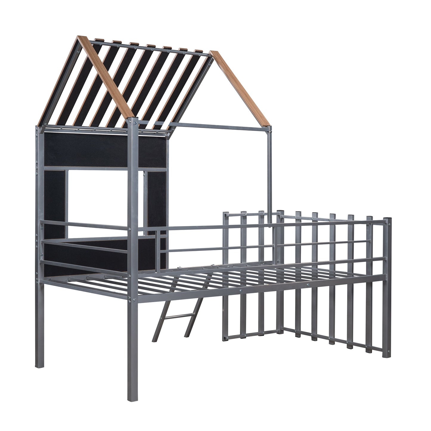 Loft Bed With Roof, Window, Guardrail, Ladder - The Sleep Loft - Online Mattress Showroom NYC