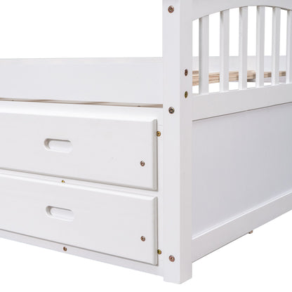 Platform Storage Bed Solid Wood Bed With 6 Drawers - The Sleep Loft - Online Mattress Showroom NYC