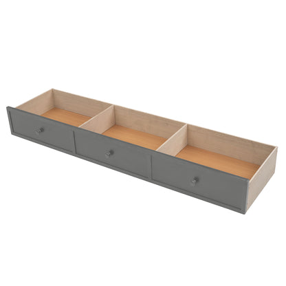 Stairway Bunk Bed With Storage And Guard Rail For Bedroom - The Sleep Loft - Online Mattress Showroom NYC
