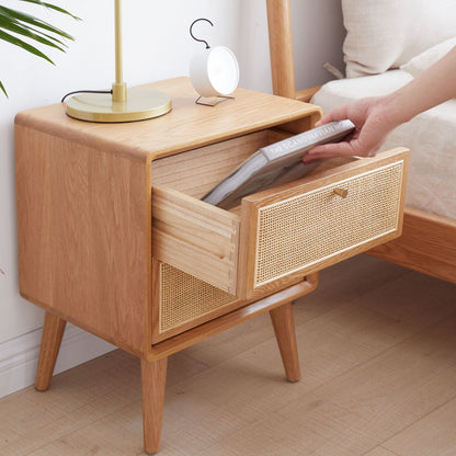 Bedside Cabinet, Modern Simple Nightstands European Beech - The Sleep Loft - Online Mattress Showroom NYC