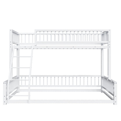Bunk Bed With Ladder And Safety Guardrails