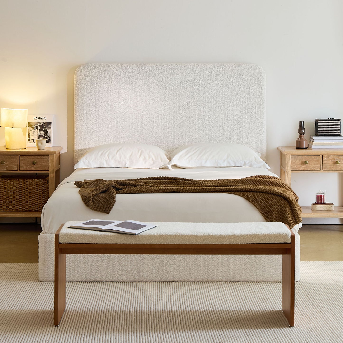 Canter - Tall Headboard Upholstered Bed - The Sleep Loft - Online Mattress Showroom NYC