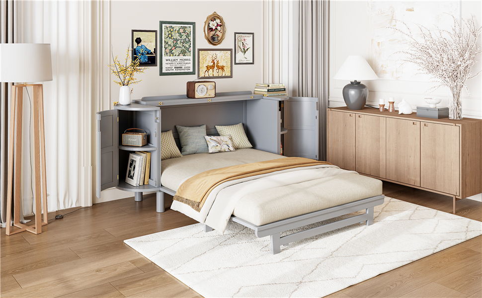 Murphy Bed With Hidden Storage & Modern Woven Design - The Sleep Loft - Online Mattress Showroom NYC
