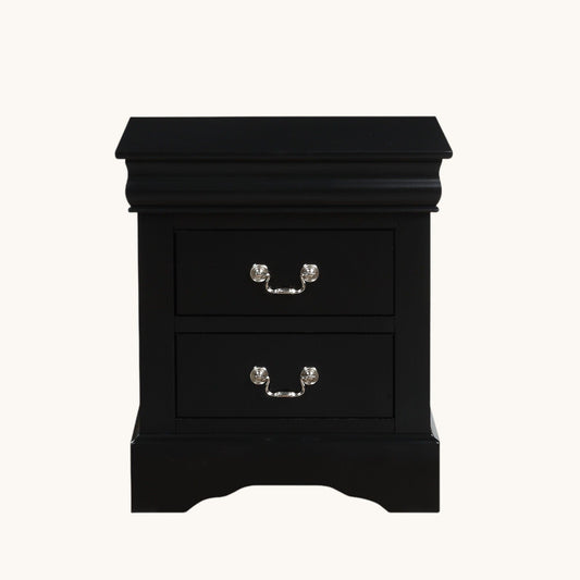 Louis Philippe III - Sleek Design Nightstand - The Sleep Loft - Online Mattress Showroom NYC
