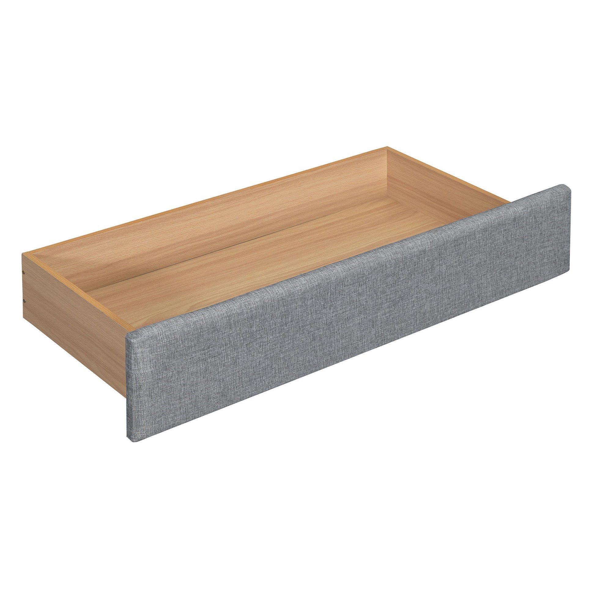 Upholstered Platform Bed With Reading Lights, Drawers, Trundle And Shelves - The Sleep Loft - Online Mattress Showroom NYC