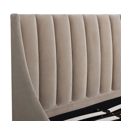 Aspen - Vertical Tufted Modern Headboard Platform Bed Set - The Sleep Loft - Online Mattress Showroom NYC