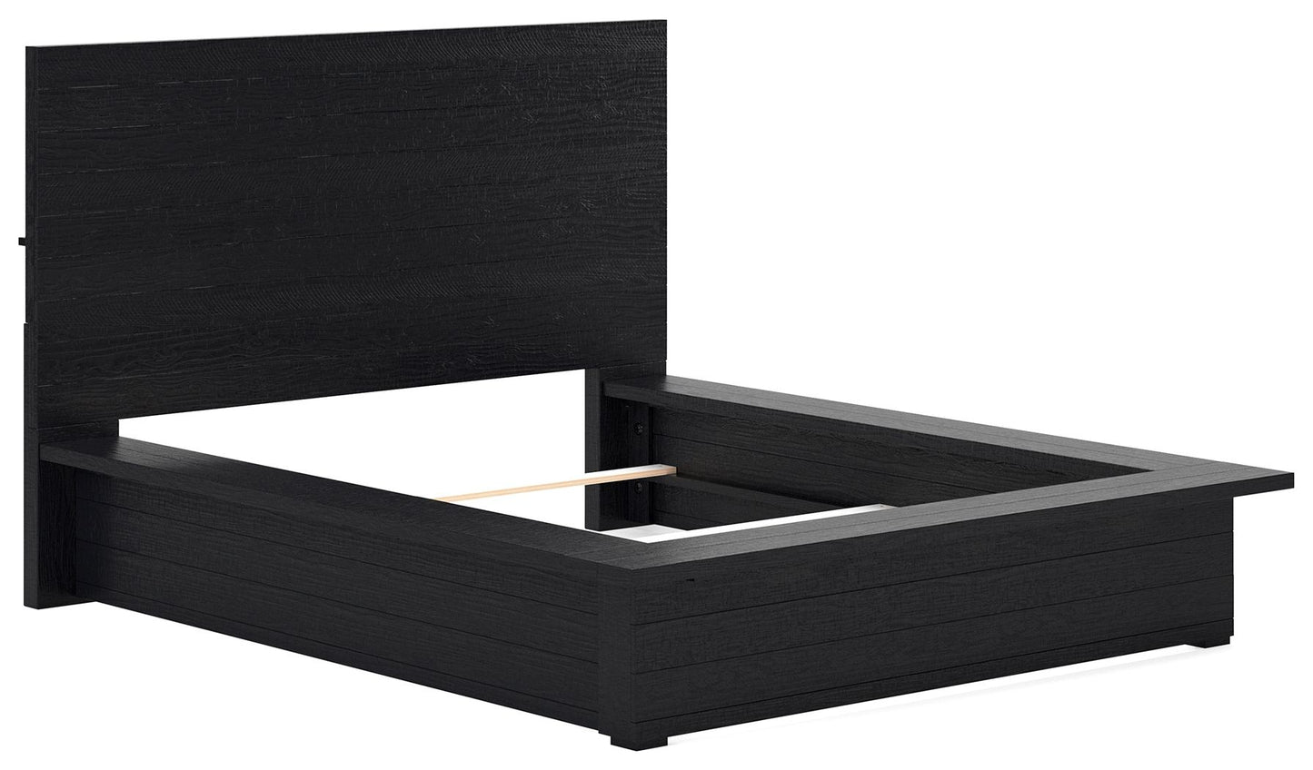 Londer - Queen Panel Bed - Black - The Sleep Loft - Online Mattress Showroom NYC