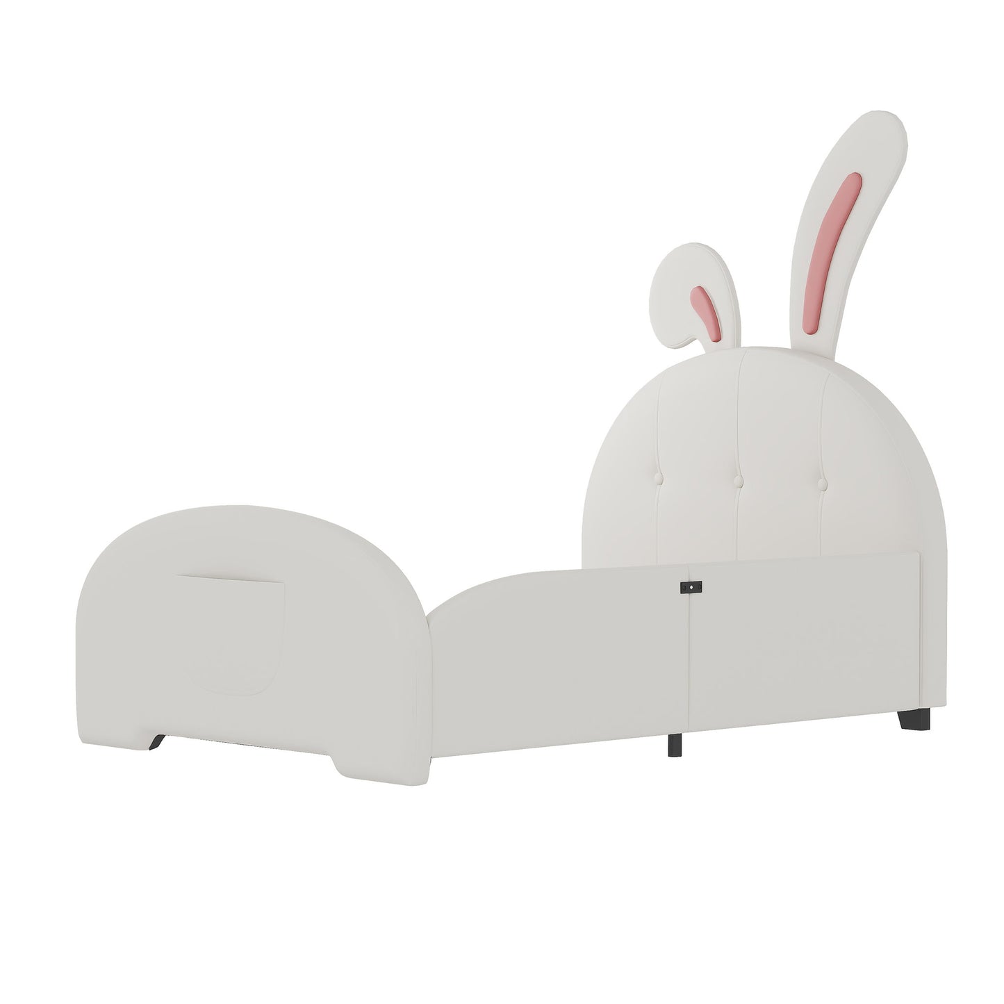 Upholstered Rabbit-Shape Princess Bed With Headboard And Footboard - The Sleep Loft - Online Mattress Showroom NYC