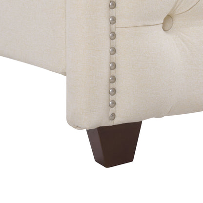 Marcella - Upholstered Shelter Headboard Bed Set - The Sleep Loft - Online Mattress Showroom NYC