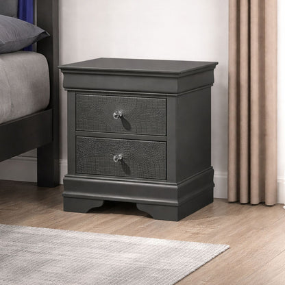 Blaze - 2 Drawer Nightstand - The Sleep Loft - Online Mattress Showroom NYC