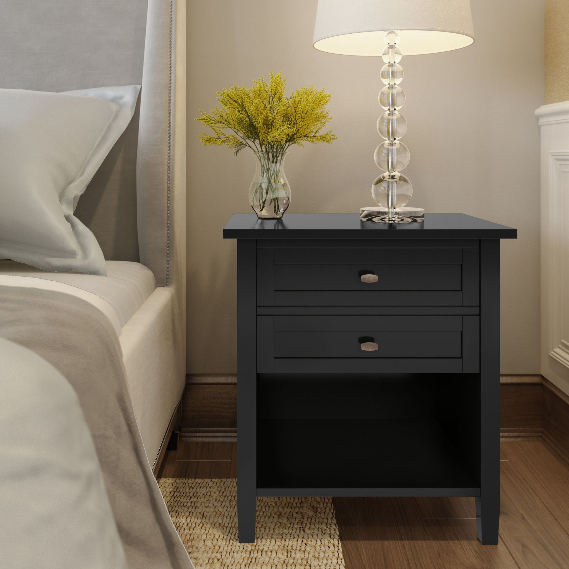 Warm Shaker - Handcrafted Bedside Table - The Sleep Loft - Online Mattress Showroom NYC