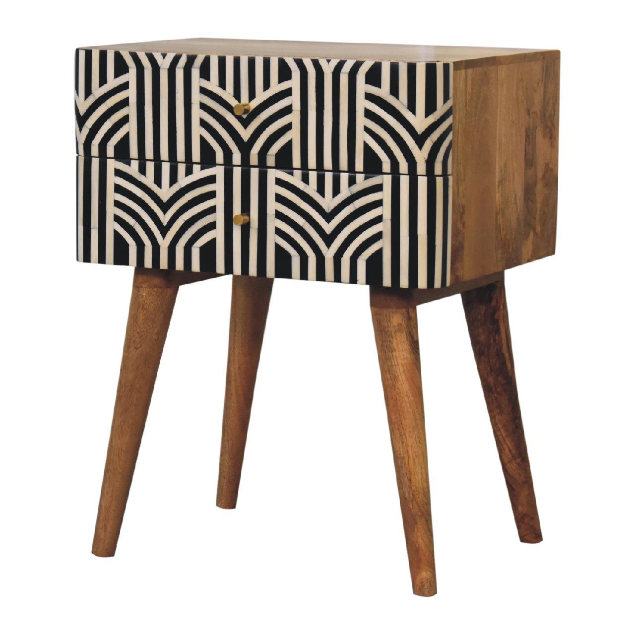 Edessa Bone Inlay Bedside - The Sleep Loft - Online Mattress Showroom NYC