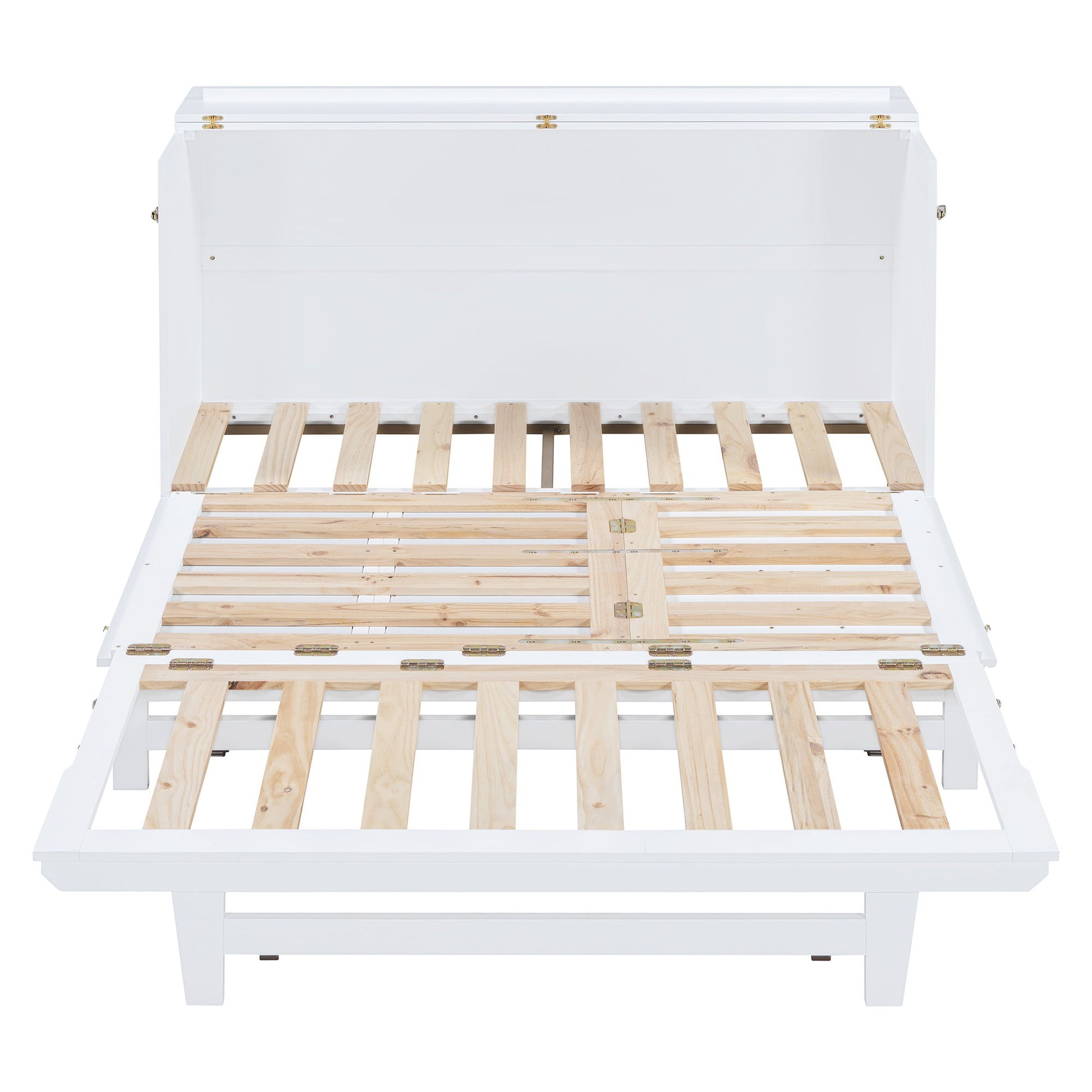 Murphy Bed With Frosted Glass Doors Design, Fake Drawers, Metal Legs - The Sleep Loft - Online Mattress Showroom NYC