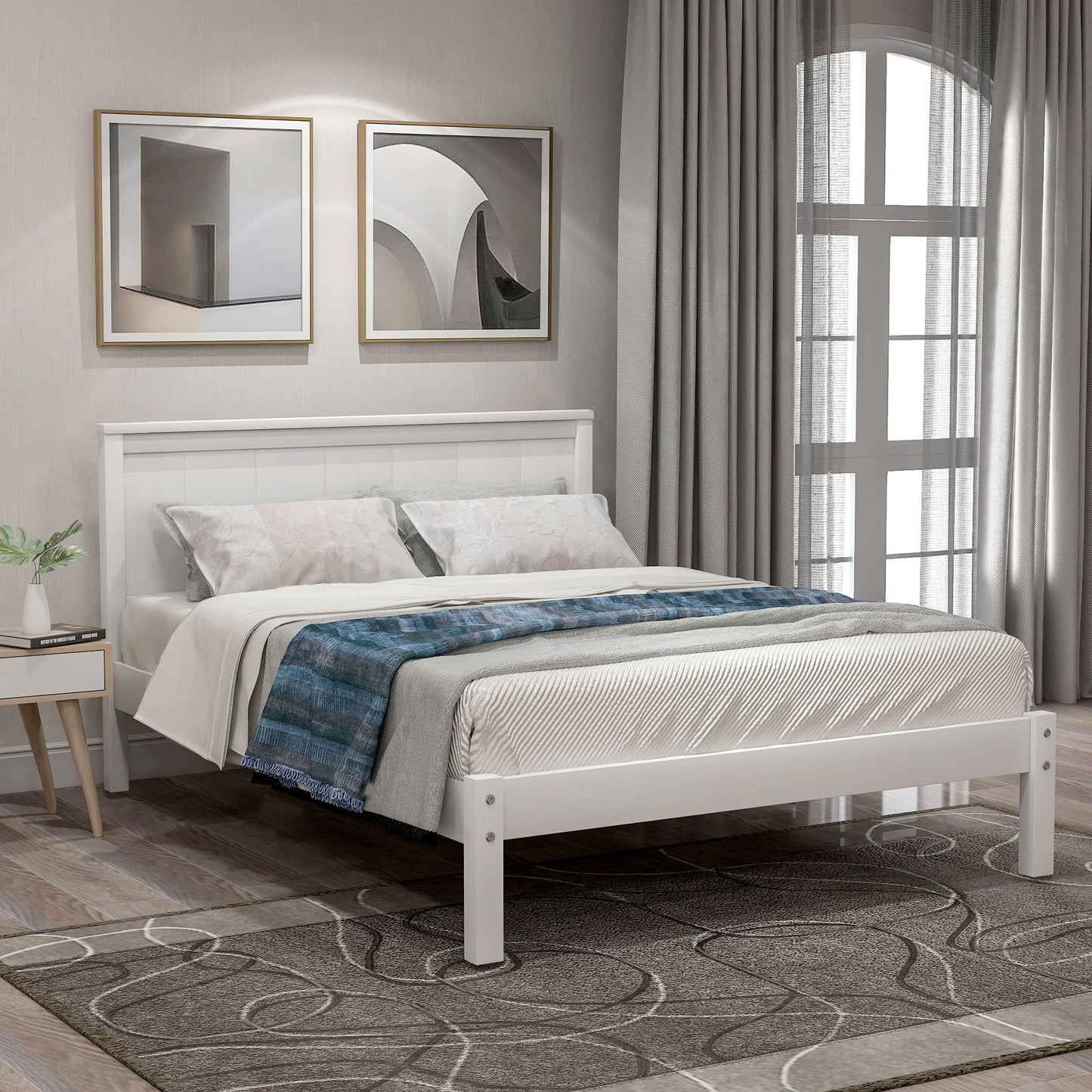Platform Bed Frame With Headboard - The Sleep Loft - Online Mattress Showroom NYC