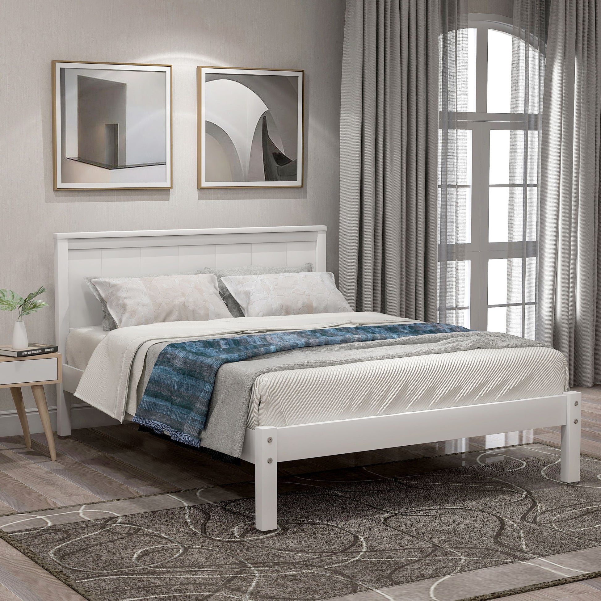 Platform Bed Frame With Headboard - The Sleep Loft - Online Mattress Showroom NYC