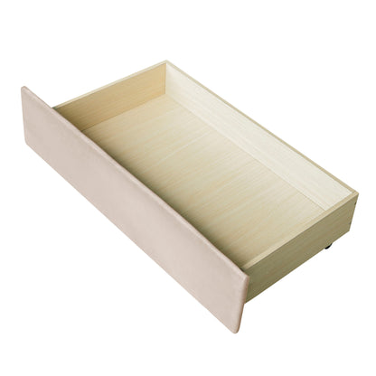Upholstered Daybed With Two Drawers And Wood Slat - The Sleep Loft - Online Mattress Showroom NYC