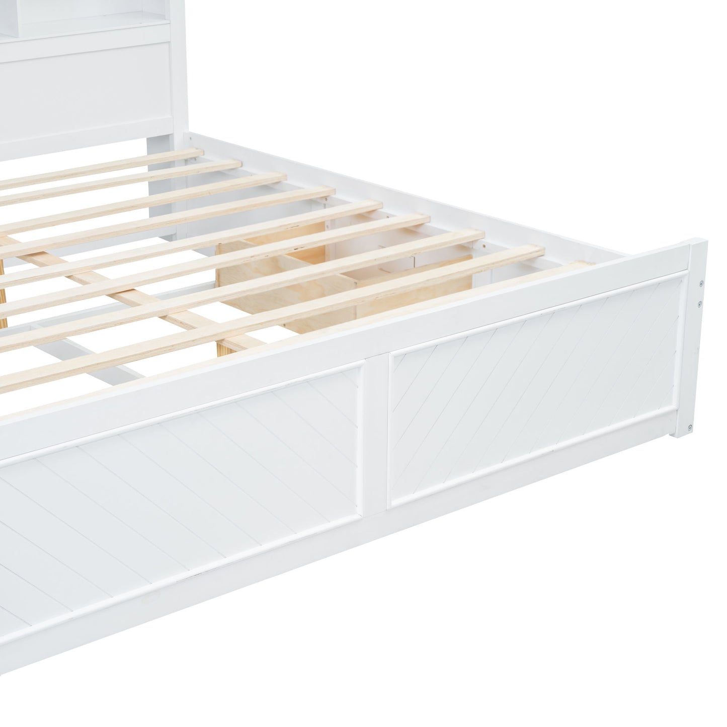 Platform Bed With Multi Storage Headboard, USB And Drawers - The Sleep Loft - Online Mattress Showroom NYC