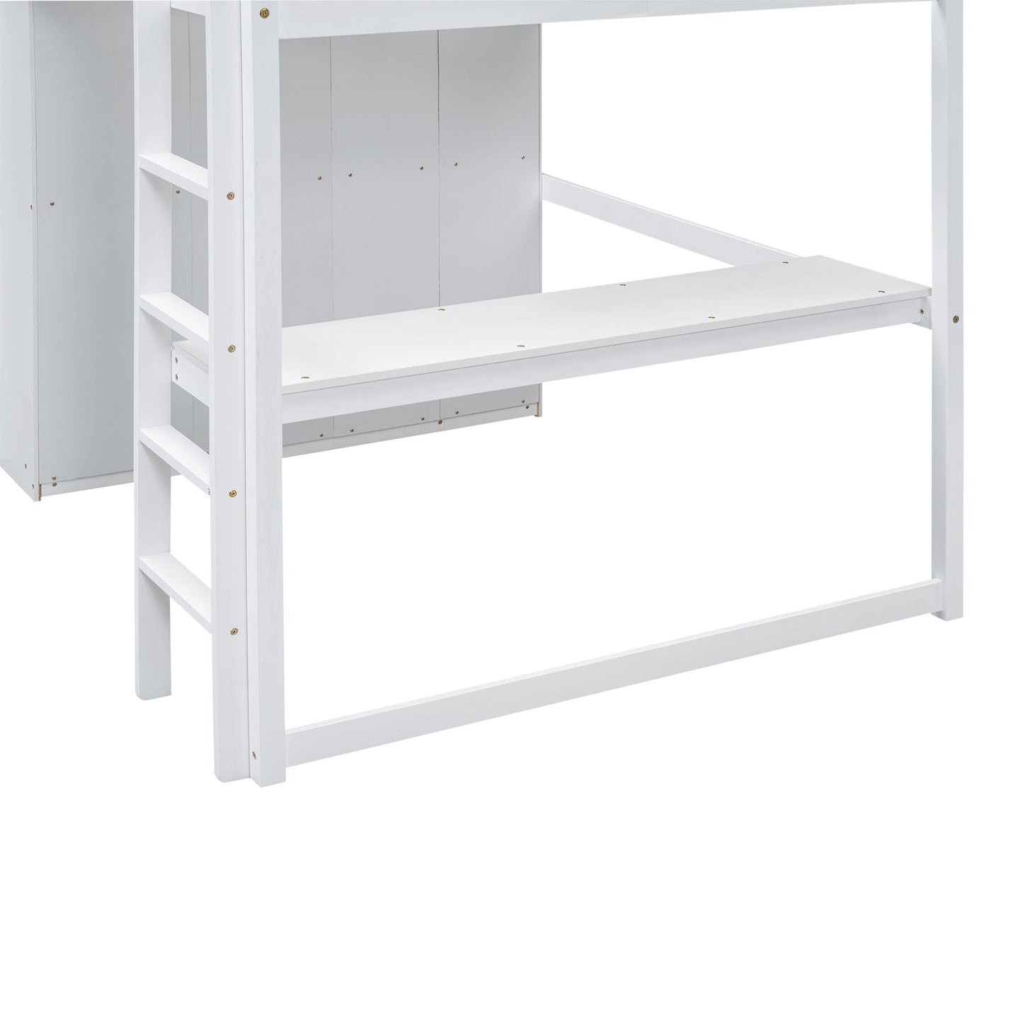 Loft Bed With Built In Wardrobe, Shelves And Drawers - The Sleep Loft - Online Mattress Showroom NYC