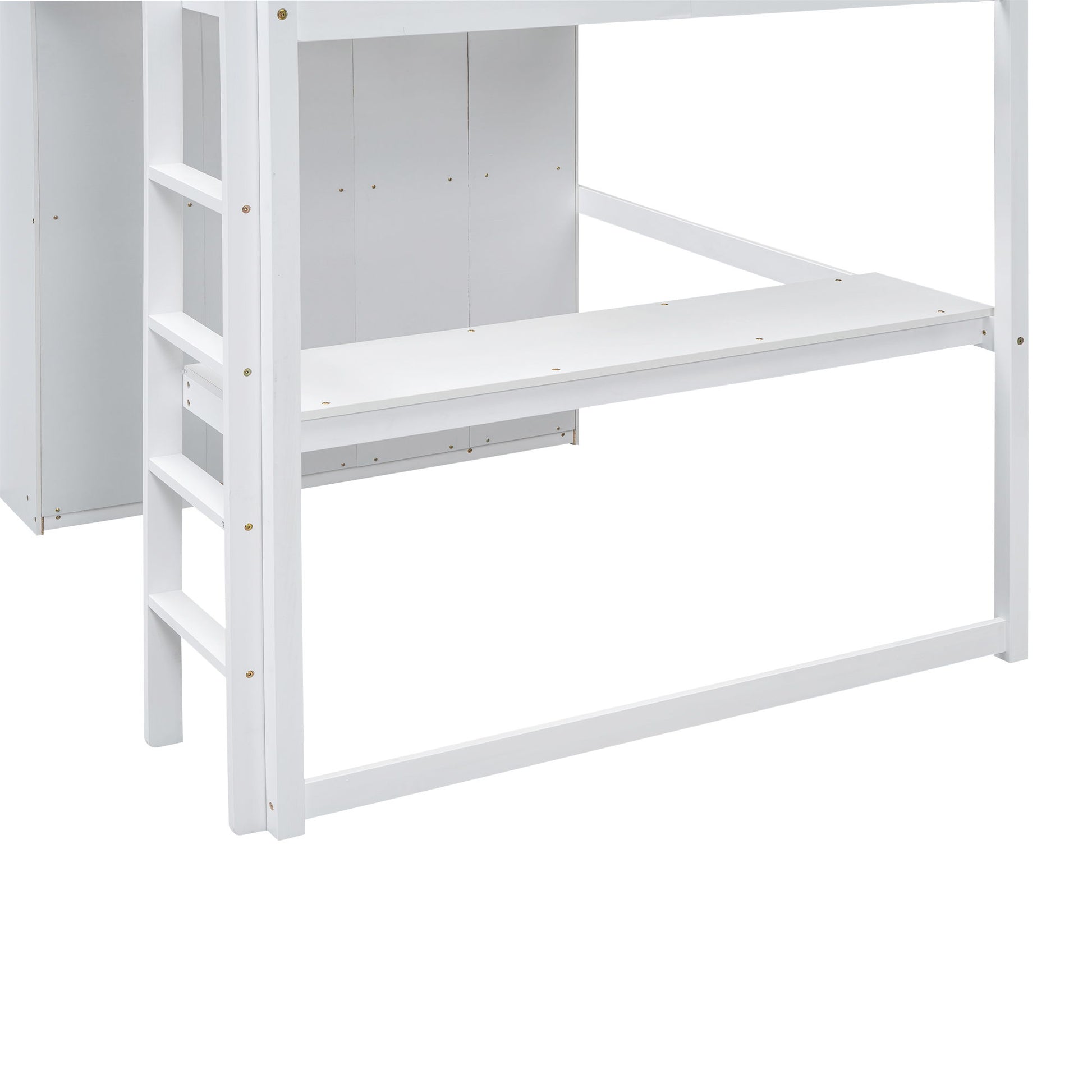 Loft Bed With Built In Wardrobe, Shelves And Drawers - The Sleep Loft - Online Mattress Showroom NYC