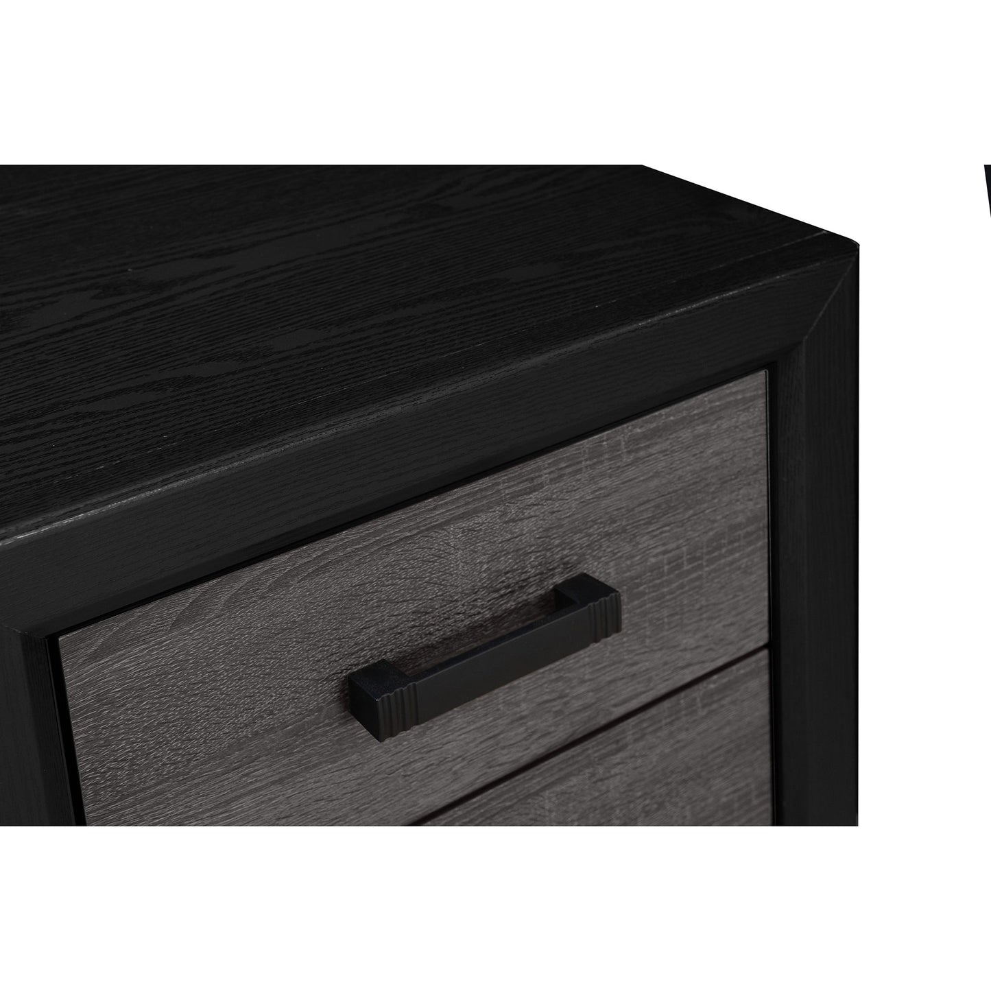 Soluto - Nightstand - Gray / Black - The Sleep Loft - Online Mattress Showroom NYC