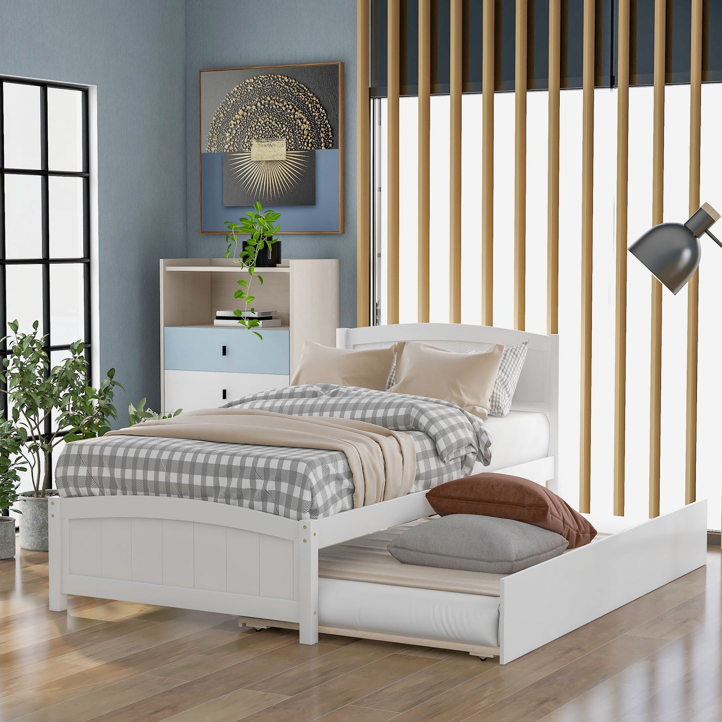 Platform Bed & Headboard, Footboard And Wood Slat Support - The Sleep Loft - Online Mattress Showroom NYC
