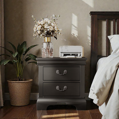 Nightstand With 2 Drawers - The Sleep Loft - Online Mattress Showroom NYC