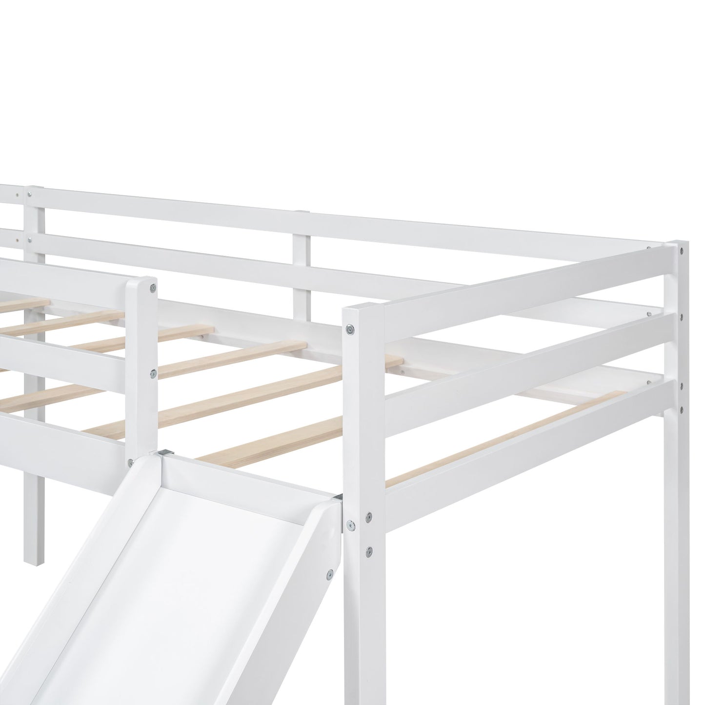 L Shaped Loft Bed With Ladder And Slide - The Sleep Loft - Online Mattress Showroom NYC