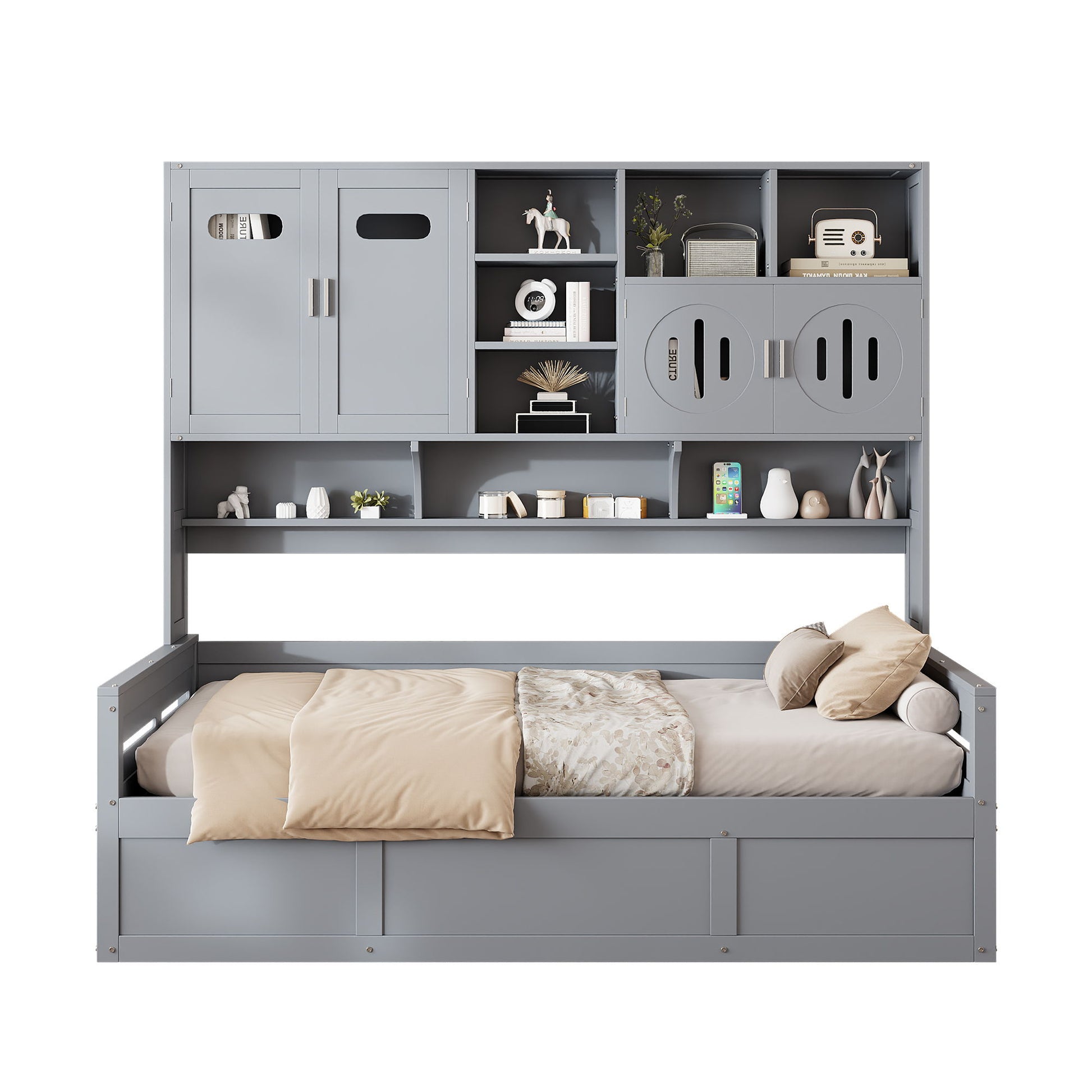 Daybed With All-In-One Cabinet And Shelf - The Sleep Loft - Online Mattress Showroom NYC
