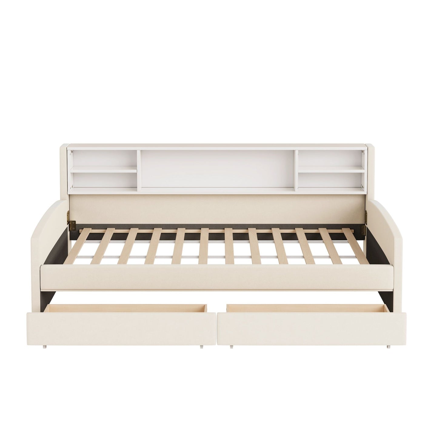 Luxurious Upholstered Platform Bed With Storage Drawers - The Sleep Loft - Online Mattress Showroom NYC