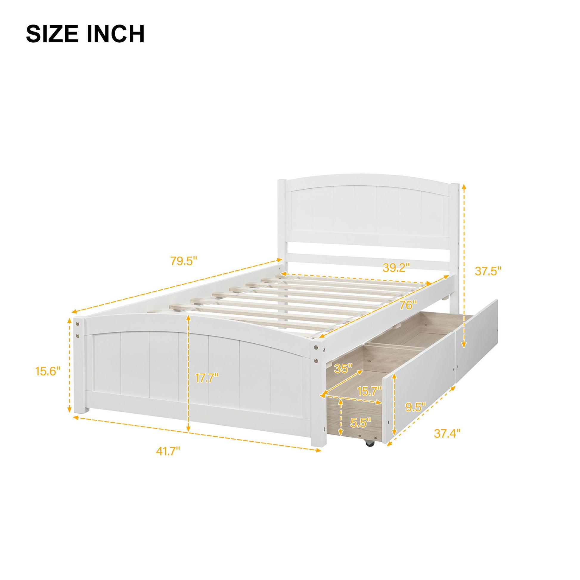 Platform Bed & Headboard, Footboard And Wood Slat Support - The Sleep Loft - Online Mattress Showroom NYC