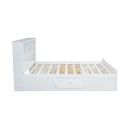 Platform Bed With Multi Storage Headboard, USB And Drawers - The Sleep Loft - Online Mattress Showroom NYC
