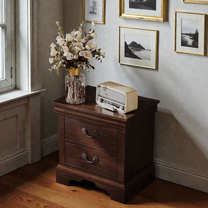 Nightstand With 2 Drawers - The Sleep Loft - Online Mattress Showroom NYC
