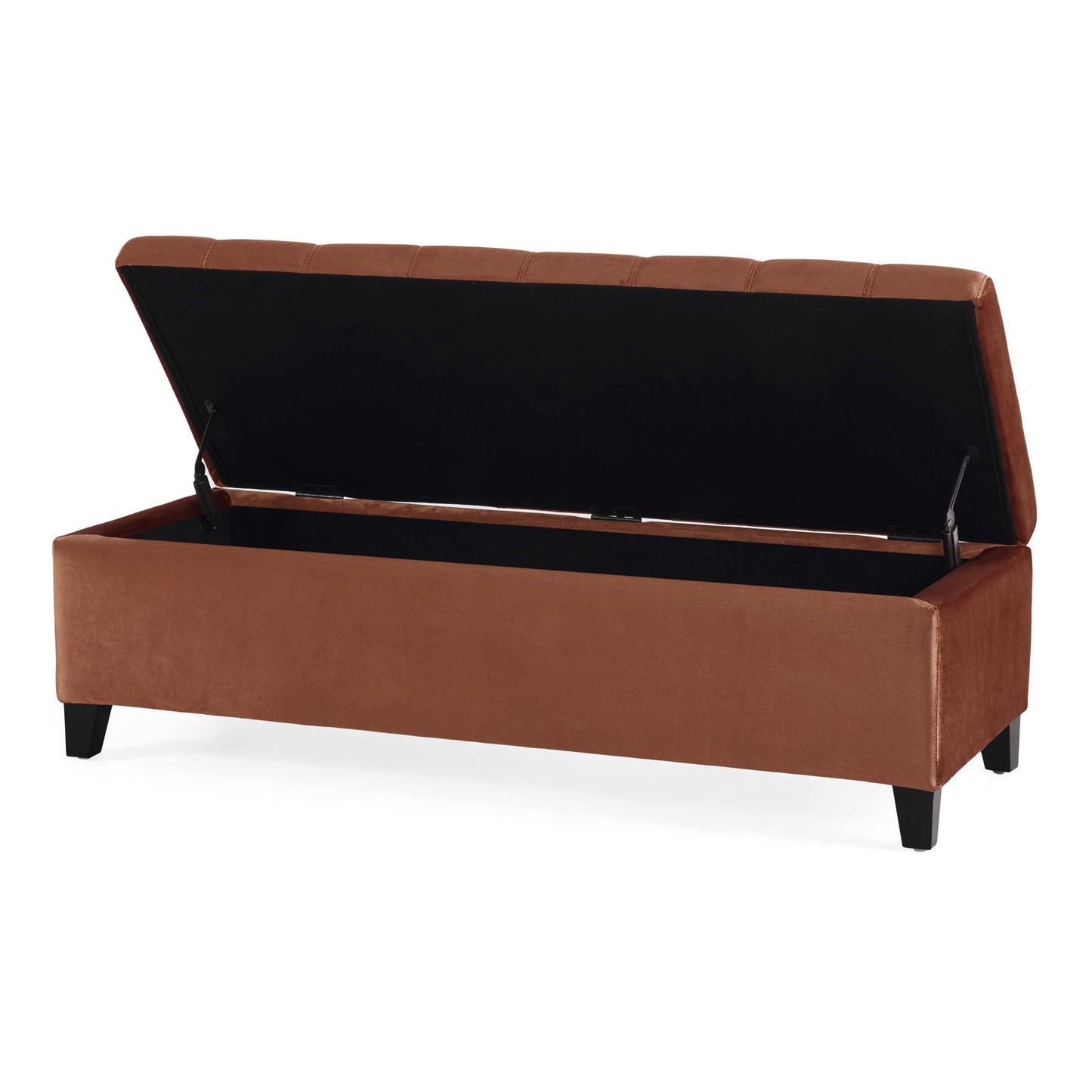 Wendover - Elegant Tufted Storage Bench With Lift-Up Top And Birch Wood Legs - The Sleep Loft - Online Mattress Showroom NYC