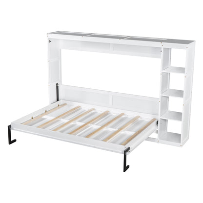 Murphy Bed With Bookshelf And Storage - The Sleep Loft - Online Mattress Showroom NYC