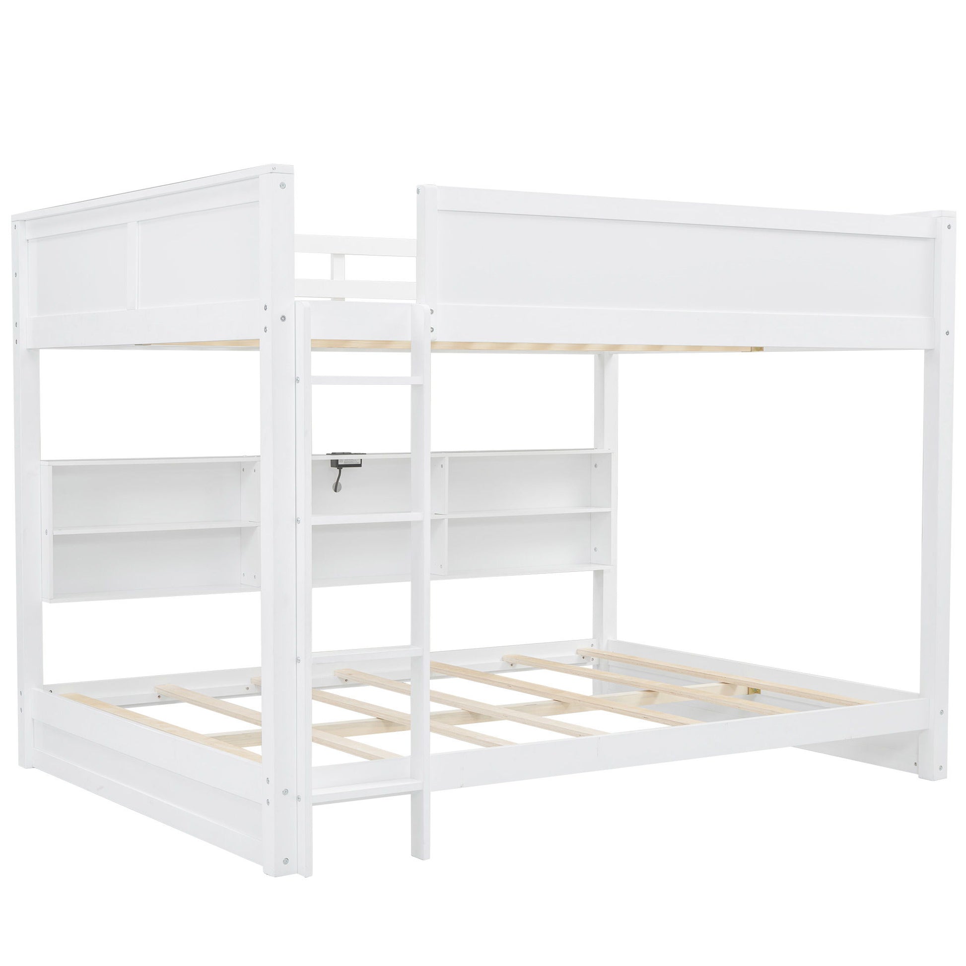 Bunk Bed With Storage Cabinets And USB Ports - The Sleep Loft - Online Mattress Showroom NYC