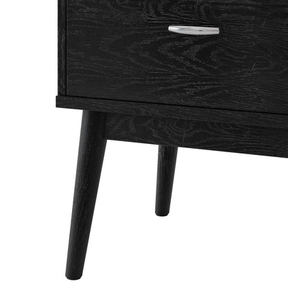 Starla - Wooden Nightstand - Black - The Sleep Loft - Online Mattress Showroom NYC